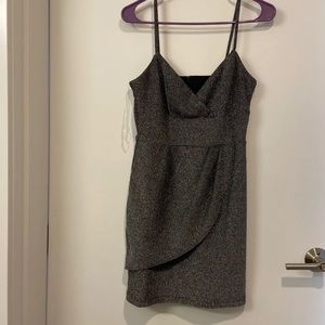 Silver party dress, sparkles